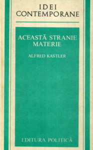 Coperta: Aceasta stranie materie